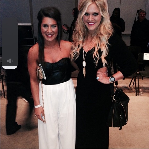 Black leather corset jumpsuit - Picture 2 of 8